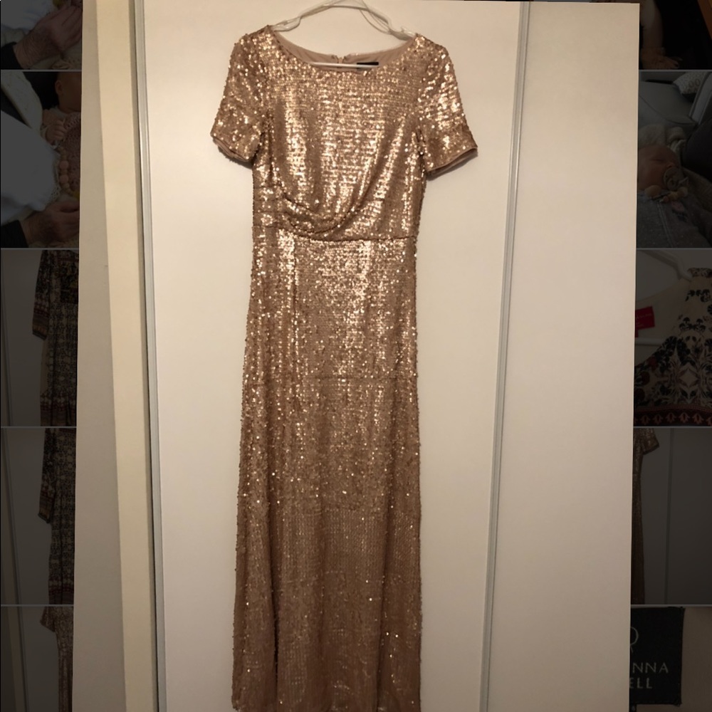 Adrianna Papell Sequin Evening Gown